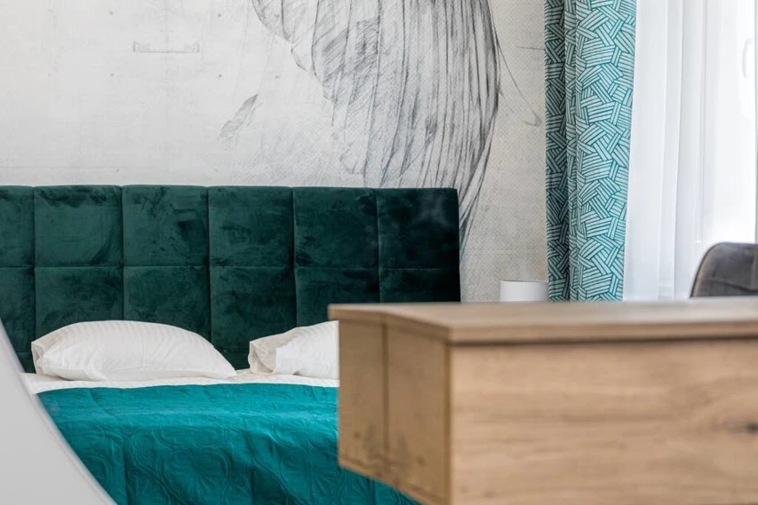 Pokój dzienny w apartamencie w Toruniu
