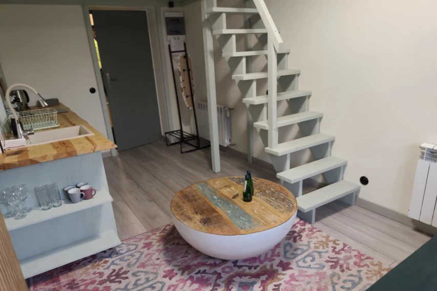 Duży salon w apartamencie w Toruniu