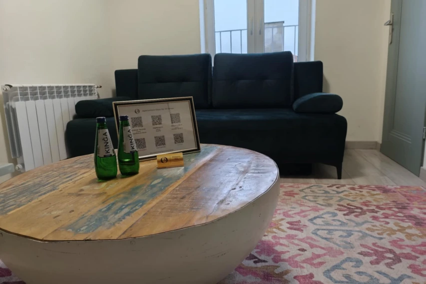 Strefa wypoczynku w apartamencie w Toruniu