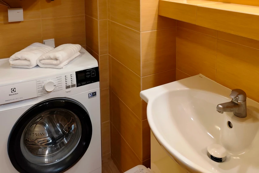 Pralka w apartamencie w Ciechocinku