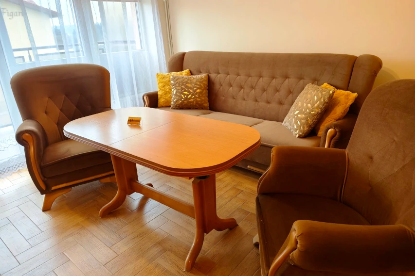 Salon w apartamencie w Ciechocinku